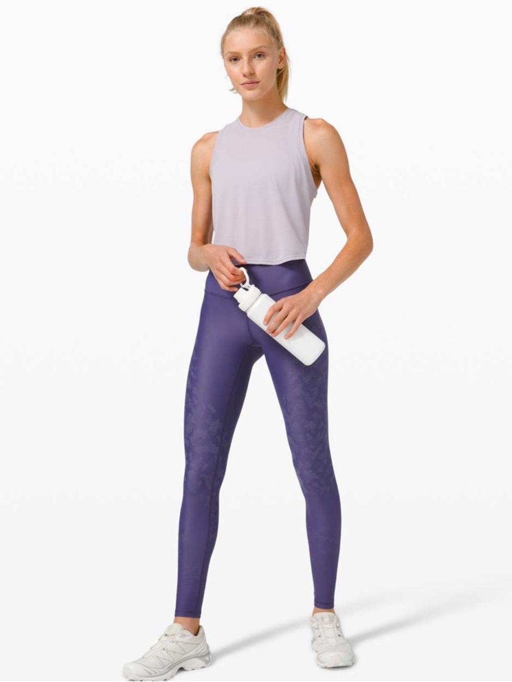 lululemon athletica Purple High-Rise Mapped Out Tights size 2